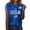 Blue, variant on MEICHEN 250th Anniversary USA Shirt Short Sleeve Round Neck T Shirt Fashion Casual Blouse Top Summer Clothing