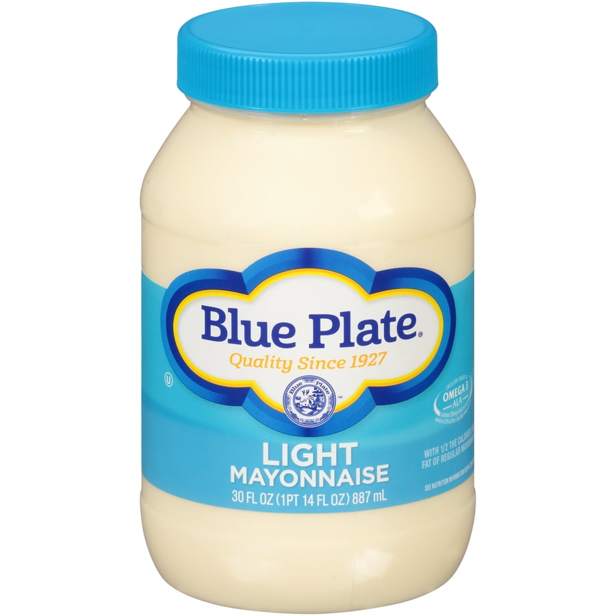 Blue Plate Light Mayonnaise, 30 fl oz Plastic Jar