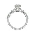 thumbnail image 2 of Diamond-Capitals 2.30 Carat Latest Asscher Cut (D/VVS1) Moissanite Bridal Ring for Women Solid 14K White Gold Ring Size 3, 2 of 6