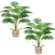 thumbnail image 1 of Palmera artificial Der Rose Areca con cestas tejidas a mano, 1 of 7