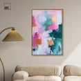thumbnail image 3 of Canvas of Whispers I Canvas Modern Color Abstract by Art Remedy, Gold Frame, 30" x 45", 3 of 7