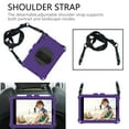 thumbnail image 4 of Allytech iPad mini Case for Kids, iPad mini 5 Cover, iPad mini 1 2 3 4 Case, Silicone 360 Rotating Hand Strap Kickstand Shoulder Strap Kids Friendly Cover for Apple iPad mini 1 2 3 4 5, Purple/Black, 4 of 6