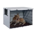 thumbnail image 3 of Pet Cage Cover, Easy To Clean Coldproof Sunproof Dog Crate Cover Waterproo With Storage Bag For Home For Outdoor, 3 of 8