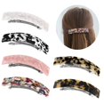 thumbnail image 5 of 6long Skinny Hair Barrettes Large Automatic Hair Clip Tortoise Shell Hair Accessories For Women Girls Thick Hair,6 Color Available, 5 of 7