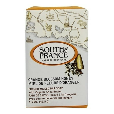 - French Milled Vegetable Bar Soap Orange Blossom Honey - 1.5 oz. by South of France (pack of 12)