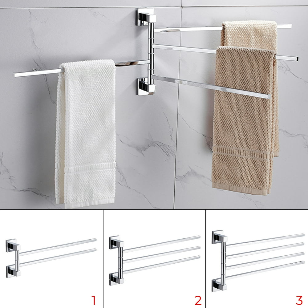Wall Mounted Towel Holder Swing Arm Towel Rack Bathroom Towel Rack Swing Arm Towel Bar 2
