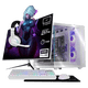 thumbnail image 1 of PC Gamer Completa Xtreme PC Gaming NVIDIA GeForce RTX 5060 AMD Ryzen 7 5700 32GB SSD 1TB Monitor 27 165Hz WIFI White gaming 1080p, estudios y multitarea, 1 of 6