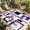 Purple, variant on Blue Black Geometric Outdoor Rug for Patio/Deck/Porch, Non-Slip Large Area Rug 5 x 8 Ft, Modern Minimalist Stripes Aesthetic Indoor Outdoor Rugs Washable Area Rugs, Camping Rug Carpet Runner