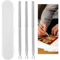 thumbnail image 1 of 3pcs Lottery Ticket Scratcher Tool, Stainless Steel Lotto Scratch Off Tool with, 1 of 5