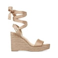 thumbnail image 2 of INC Womens Maxx Faux Suede Open Toe Wedge Sandals, 2 of 3