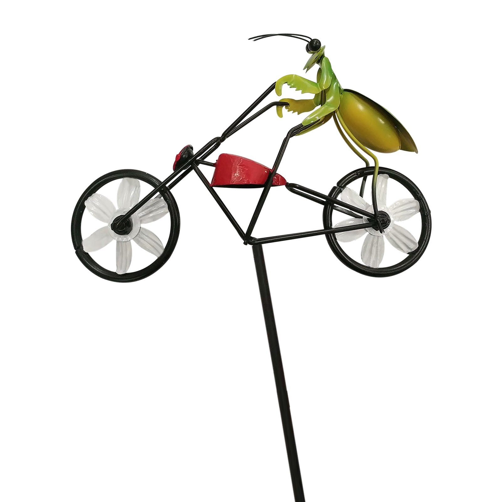 Wind Spinner Frog on Bicycle Windmill Garden Yard Lawn Decoration Ornament 
