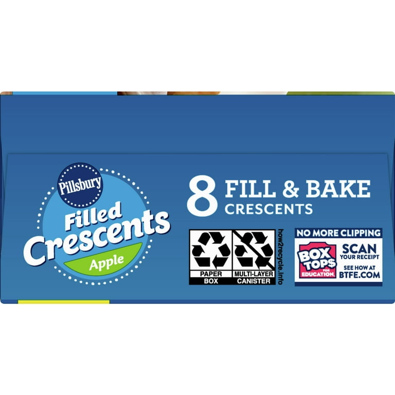 Pillsbury Crescents, Filled, Apple 8 Ea, Refrigerated Doughs & Batters