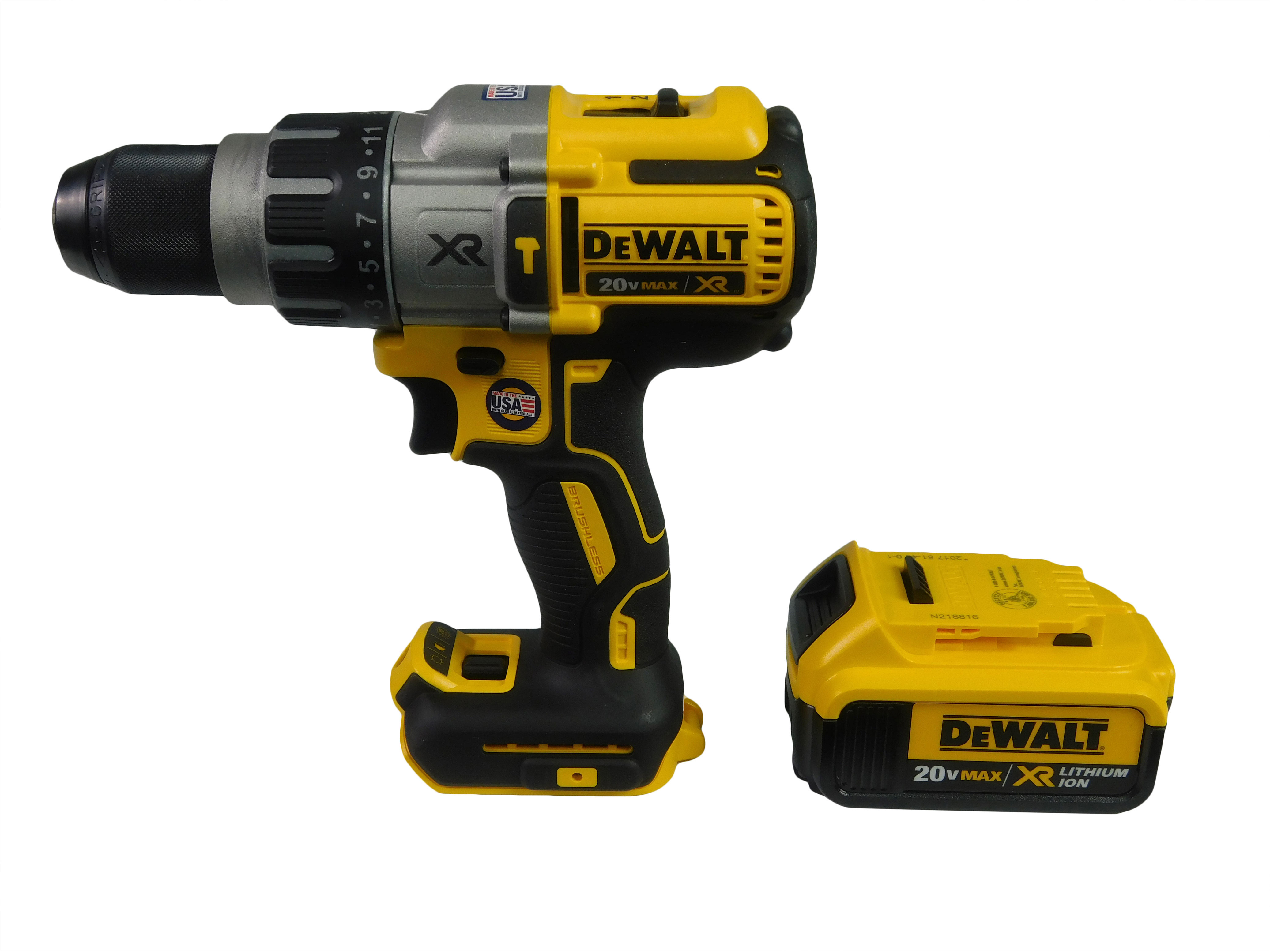 DeWALT Max XR 1/2" 20V Brushless Hammer Drill DCD996B with 4.0Ah Battery - image 2 of 7