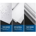 thumbnail image 4 of FONWILYO 100Pcs White Rectangular Epe Foam Envelopes for Packing Glasses Moving 11.8X9.8X0.02In, 4 of 8