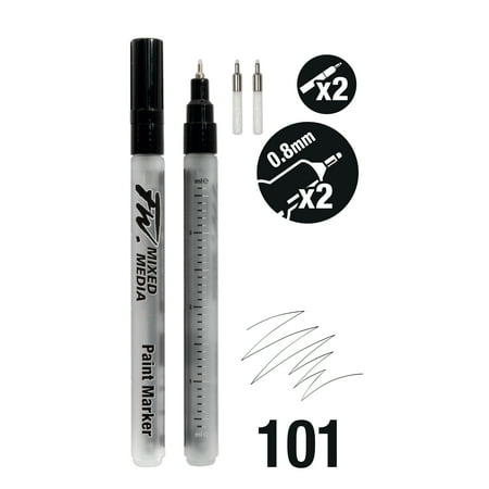 UPC: 5011386107929 | Daler-Rowney FW Empty Marker Set  2 Small Barrels with 0.8 mm Technical Nibs