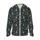 thumbnail image 1 of Fotbe Gold Snowflake Christmas Tree Chaqueta con Protección Solar UPF 50+ para Hombre y Mujer, Camisa con Capucha y Bolsillos-3X-Large, 1 of 1