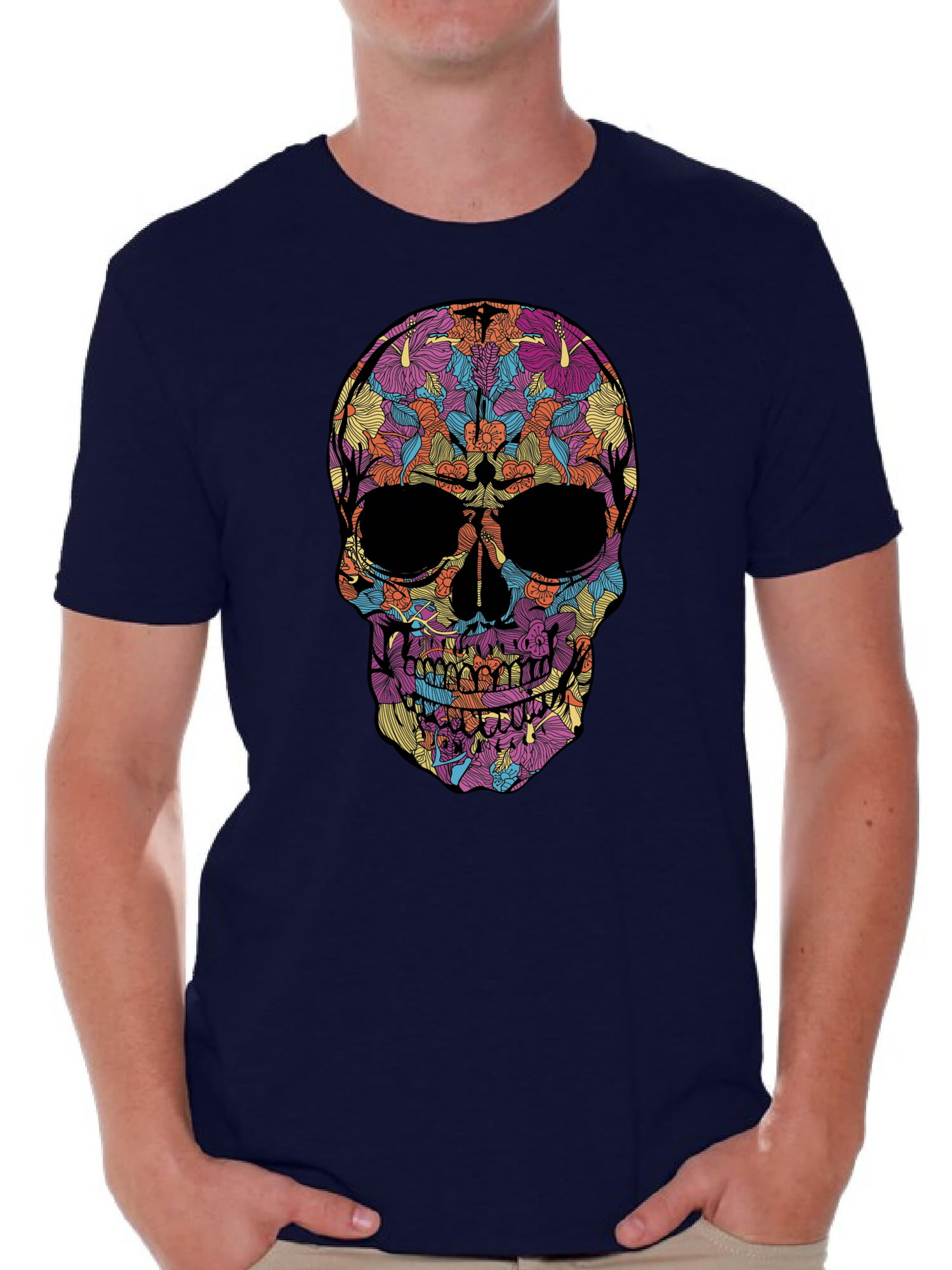 Dia de los Muertos Women's Halloween or Day of the Dead T-Shirt Mexican Unisex Tees GER 6 styles of ladies Sugar Skull