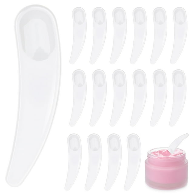 50 mini espátulas de maquillaje, espátulas cosméticas, cucharas para mezclar cremas faciales y mascarillas, herramientas de belleza para el cuidado de la piel.