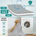 thumbnail image 4 of PetAmi Waterproof Dog Blanket, Leakproof XL Pet Blanket for Large Dogs, Furniture Sofa Couch Cover Protector, Fleece Cat Throw Bed Crate Kennel, Reversible Washable Soft Plush, Twin 60x80 Light Gray, 4 of 7