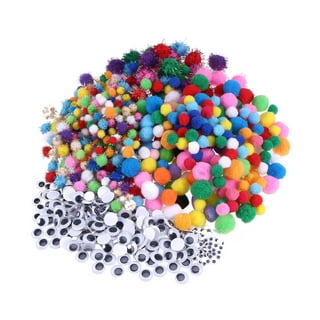 Hello Hobby Fun Glitter Sticker Eyes and Googly Eyes, Multi-Color, 30 Pair  