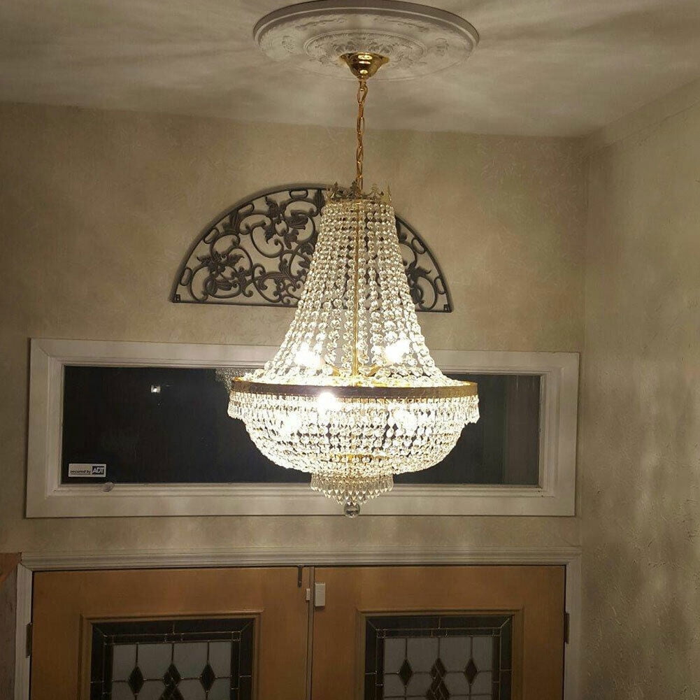 Modern Luxury Crystal Chandelier, Ceiling Lighting Fixtures, Pendant for Home Decoration 110-120V
