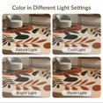 thumbnail image 7 of ODIKA 9'x12' Washable Area Rug Earthy Tones Abstract Geometric Botanical Design Modern Artistic Interpretation for Great Room, Indoor Concept, Large Living Low Pile, Flatwoven, 7 of 7