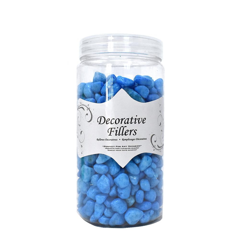 Acrylic Crystal Rocks Decorative Vase Filler, 14Ounce Blue