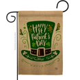 thumbnail image 1 of Ornament Collection G192304-BO St Pat Hat Springtime Double-Sided Decorative Garden Flag, Multi Color, 1 of 1