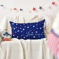 thumbnail image 4 of 4th of July Patriotic Throw Pillow Cover, 12 x 20 Inch Independence Memorial Day America Stars Cushion Case for Sofa Couch, 4 of 6