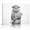 B, variant on XaaKee Canvas Wall Art Prints Otter Toilet Paper Bathroom Cute Wildlife Black and White Illustration Inner Framed 18*12Inch