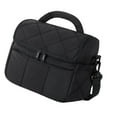 thumbnail image 4 of Bolsa térmica para almuerzo, bolso de mano con cremallera, bolsa térmica para llevar alimentos, para almuerzo, para oficina, viajes, playa, senderismo Negro, 4 of 8