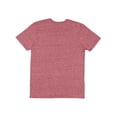 thumbnail image 2 of LAT Men's Harborside Mélange Crew Neck Short Sleeve Jersey Tee, Burgundy Melange, Small, 2 of 2