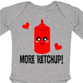 thumbnail image 4 of Inktastic Ketchup Lover Funny Boys or Girls Long Sleeve Baby Bodysuit, 4 of 5