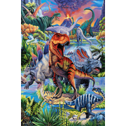Dinosaurs by Jenny Newland Poster - 24" x 36"