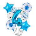 thumbnail image 3 of 1 juego de globos de helio de aluminio para fútbol, decoraciones para fiestas de cumpleaños para niños, bolas de números verdes de 32 pulgadas, suministros deportivos para fútbol, 3 of 5