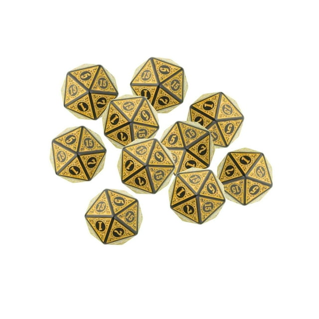 serony 10 Pcs dés Polyédriques Accessoires Résistants à l'Usure pour Jouet MTG Cadeau JDR