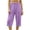 Purple, variant on Stamzod Soft Pajama Bottoms Women Casual High Waisted Wide Leg Lounge Pants Loose Comfy Sleep Pants for Women L