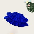 thumbnail image 4 of XQYLOS Clearence Anti-Slip Double Peplum Cake Skirt for Toddler Girls - Elastic Waist Solid Color Layered Skirt for 4-14 Years Party Photoshoot Dance Class, 4 of 4