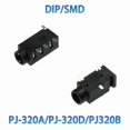 thumbnail image 2 of 100pcs PJ320B 3.5MM Headphone Audio Socket 3/4Pins Audio Interface DIP/SMD, 2 of 5