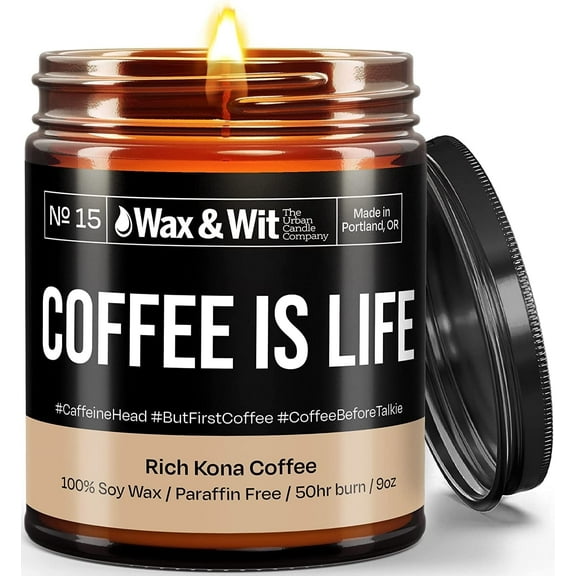 WAX & WIT Housewarming Gift, Funny Candles, Soy Wax Scented Candles Gifts for Women, Candles for Home Scented, Aromatherapy Candle, Non Toxic Natural Candles, Candles for Men and Women, Jar Candle