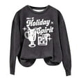 thumbnail image 3 of Lroveb Christmas Sweatshirts for Women Full Of Holiday Spirit Letter Printed Long Sleeved Crew Neck Hoodie Oversized Crewneck Sweatshirt, 3 of 3