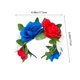 thumbnail image 3 of Decoraciones para el Día de los Caídos, diadema de flores para el Día de la Independencia de EE. UU., diadema para fiestas navideñas, diadema para baile con tacto de alta gama, diadema con anillo de r, 3 of 6
