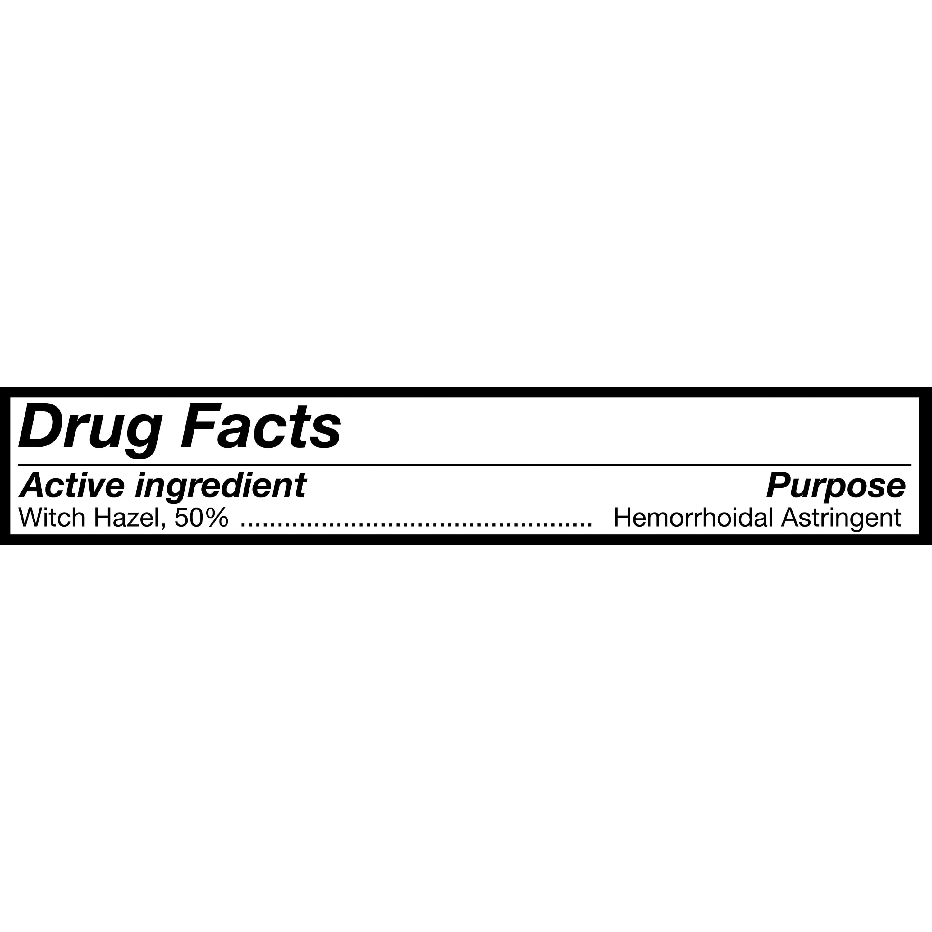 Equate Witch Hazel Topical Pain Relief Pads for Hemorrhoids with 100 Pads