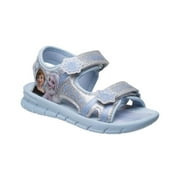 Disney Girl Frozen II Hook and Loop open-toe toddler sport sandals - Silver, 7