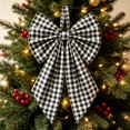 thumbnail image 5 of Christmas Tree Topper Black Bow Giant Bow Decor Large Decorative Ribbon Ornament for Holiday Wedding Party Room Backdrop Door Wall Christmas Decorations Indoor, 5 of 5