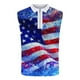 thumbnail image 2 of Camisas de Suéter para Hombre, Moda Casual sin Mangas, Cremallera de Impresión Turndown Tanque Deportivo, 2 of 5