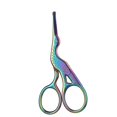 thumbnail image 1 of Rainbow Stork Eyebrow Scissors - 3.74in Stainless Steel Scissors for Hair, Eyelashes, Nose & Everyday Use, 1 of 5