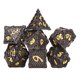 thumbnail image 4 of 7 dados poliédricos de metal exquisito, ligero, número claro, juego de mesa, dados 09, 4 of 5