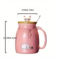 thumbnail image 2 of Cat on a Mug, Ceramic 15oz Coffee Cup for Cat Lovers, Yellow, 2 of 8