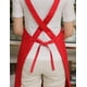 thumbnail image 4 of Delantal con peto con bolsillos para mujer - Batas de lona con cuello ajustable para camarera Restaurante Servidores Chefs Big Red WD.WDQZL Hogar, 4 of 6